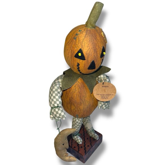 Vintage Primitive Pumpkin Jack o Lantern Doll Lang Jack in the Box 2005 - Picture 12 of 16